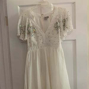 ASOS Jeweled White Dress
